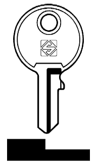 Afbeelding van Silca Cilindersleutel brass SEA4R