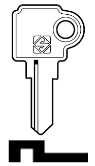 Afbeelding van Silca Cilindersleutel brass SEA7