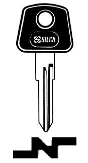 Afbeelding van Silca Autosleutel plastic kop brass SIP14P