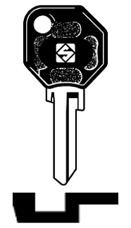 Afbeelding van Silca Autosleutel plastic kop staal SIP2AP