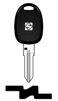 Afbeelding van Silca Autosleutel plastic kop brass SIP35CP