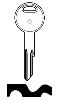 Afbeelding van Silca Cilindersleutel brass FM8