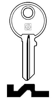 Afbeelding van Silca Cilindersleutel brass GS12R