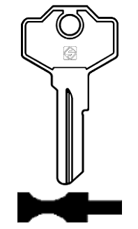 Afbeelding van Silca Cilindersleutel staal GS5
