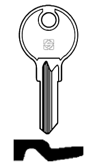 Afbeelding van Silca Cilindersleutel staal HR1