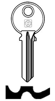 Afbeelding van Silca Cilindersleutel staal BD1
