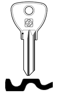 Afbeelding van Silca Cilindersleutel staal BD10R