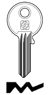 Afbeelding van Silca Cilindersleutel staal BD17