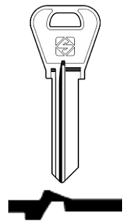 Afbeelding van Silca Cilindersleutel staal BD5