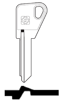 Afbeelding van Silca Cilindersleutel staal BD7