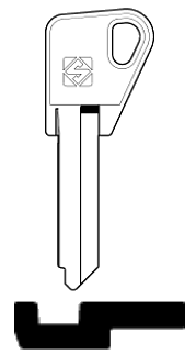 Afbeelding van Silca Cilindersleutel staal BD8