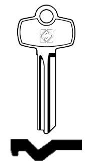 Afbeelding van Silca Cilindersleutel staal BES2