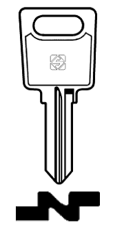 Afbeelding van Silca Cilindersleutel staal CBR1