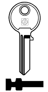 Afbeelding van Silca Cilindersleutel staal DL3