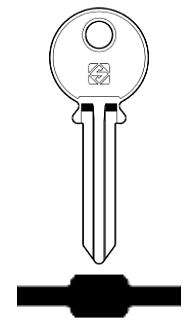 Afbeelding van Silca Cilindersleutel brass HAG5