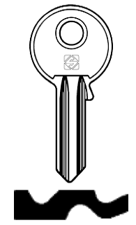 Afbeelding van Silca Cilindersleutel staal ICS2R