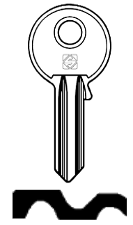 Afbeelding van Silca Cilindersleutel brass ICS3