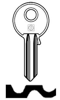 Afbeelding van Silca Cilindersleutel brass ICS3R