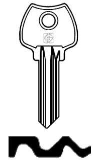 Afbeelding van Silca Cilindersleutel brass LW1