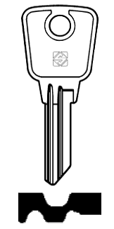 Afbeelding van Silca Cilindersleutel brass LW14