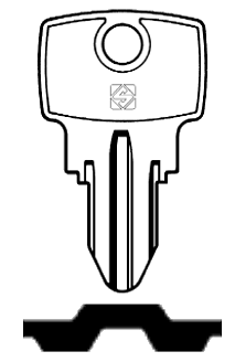 Afbeelding van Silca Cilindersleutel brass LW17