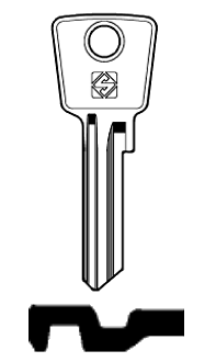 Afbeelding van Silca Cilindersleutel brass LW28