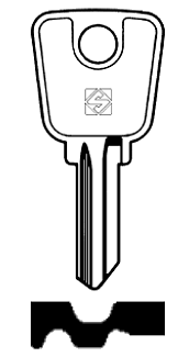 Afbeelding van Silca Cilindersleutel brass LW3