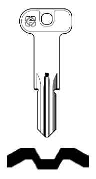 Afbeelding van Silca Cilindersleutel brass MIW13