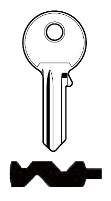 Afbeelding van Silca Cilindersleutel staal PC19R