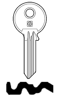 Afbeelding van Silca Cilindersleutel brass PC31R