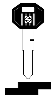 Afbeelding van Silca Autosleutel plastic kop brass ISU2P