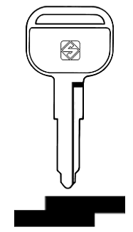 Afbeelding van Silca Autosleutel z/plastic kop staal ISU3