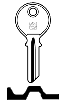 Afbeelding van Silca Contactsleutel staal LAP1