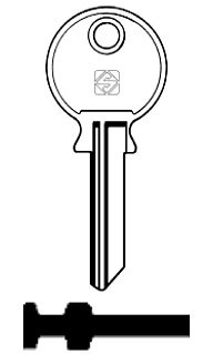 Afbeelding van Silca Cilindersleutel staal LAP2