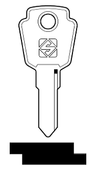 Afbeelding van Silca Autosleutel z/plastic kop staal LS16R