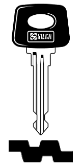 Afbeelding van Silca Autosleutel plastic kop staal LD3RP