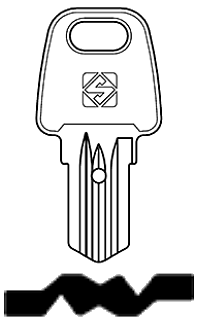 Afbeelding van Silca Cilindersleutel staal AAB1R