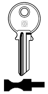 Afbeelding van Silca Cilindersleutel staal FF14