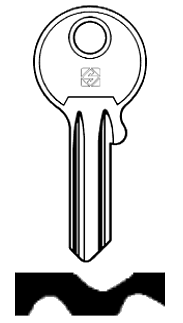 Afbeelding van Silca Cilindersleutel brass FF12