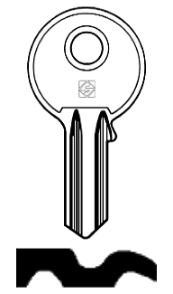 Afbeelding van Silca Cilindersleutel staal FF3