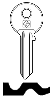 Afbeelding van Silca Cilindersleutel staal FF7R