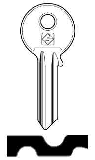 Afbeelding van Silca Cilindersleutel staal FF8