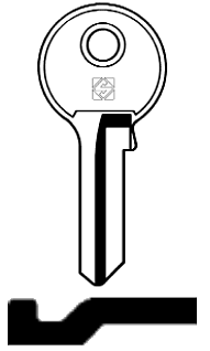 Afbeelding van Silca Cilindersleutel staal GD2