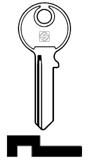 Afbeelding van Silca Cilindersleutel staal GD4