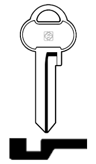 Afbeelding van Silca Cilindersleutel staal GD5