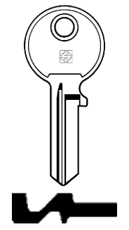 Afbeelding van Silca Cilindersleutel staal GD6R