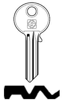 Afbeelding van Silca Cilindersleutel staal GD8
