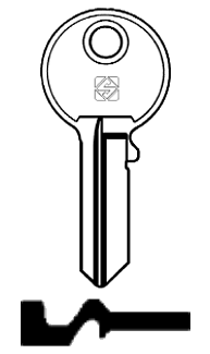 Afbeelding van Silca Cilindersleutel staal HD2R