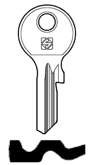 Afbeelding van Silca Cilindersleutel staal LOB10R