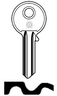 Afbeelding van Silca Cilindersleutel brass MTK5